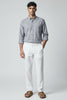 Bluebird Men's Green Linen Tencel Shirt