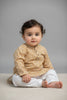 Veshbhoshaa Kid's Mustard Leaf Print sequence Pajama Set