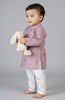 Veshbhoshaa Kid's Lavender Kurta Pajama Set