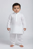 Veshbhoshaa Kid's White Pajama Set