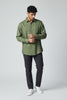 Bluebird Men's Green Linen Tencil Shirt