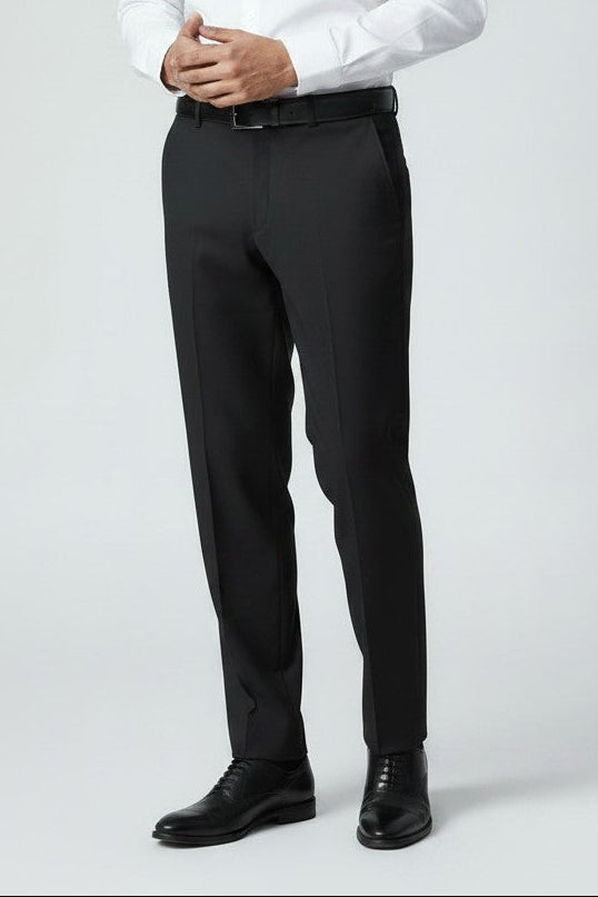 Bluebird Men's Formal Black Trouser