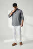 Bluebird Men's Grey Check Cotton Blend Shirt