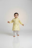 Veshbhoshaa Kid's Yellow Geometric Sequence Kurta Pajama Set