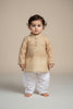 Veshbhoshaa Kid's Mustard Leaf Print sequence Pajama Set