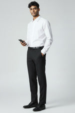 Bluebird Men's Formal Black Trouser