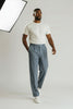 Bluebird Men's Korean Pleated Pant Grey Colour