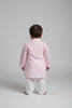 Veshbhoshaa Kid's Pink Geometric Sequence Kurta Pajama Set