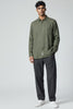 Bluebird Mens Olive Green Linen & Tencil Shirt