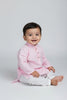 Veshbhoshaa Kid's Pink Geometric Sequence Kurta Pajama Set