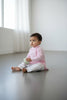 Veshbhoshaa Kid's Pink Geometric Sequence Kurta Pajama Set