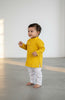 Veshbhoshaa Kid's Yellow Kurta Pajama Set