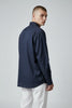 Bluebird Men's Dark Blue Linen Tencil Shirt