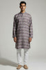 Veshbhoshaa Men's Lavender Printed Sequence Kurta Pajama Set