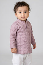 Veshbhoshaa Kid's Lavender Kurta Pajama Set