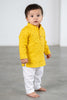 Veshbhoshaa Kid's Yellow Kurta Pajama Set