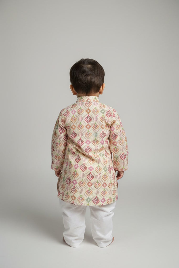 Veshbhoshaa Kid's Pink Butti sequence Pajama Set