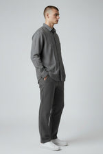 Bluebird Men's Grey Linen Tencil Shirt