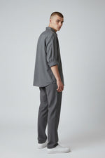 Bluebird Men's Grey Linen Tencil Shirt