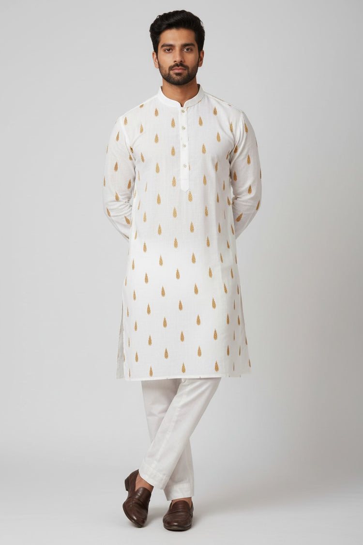 Cotton Men's Kurta Pajama Set