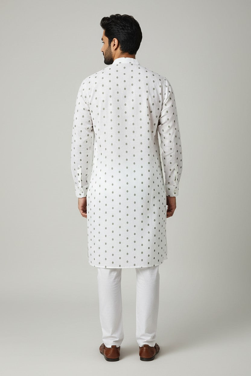 Cotton Men's Kurta Pajama Set