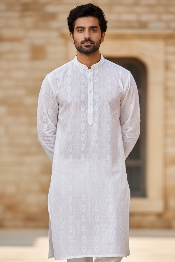 Cotton Men's Kurta Pajama Set