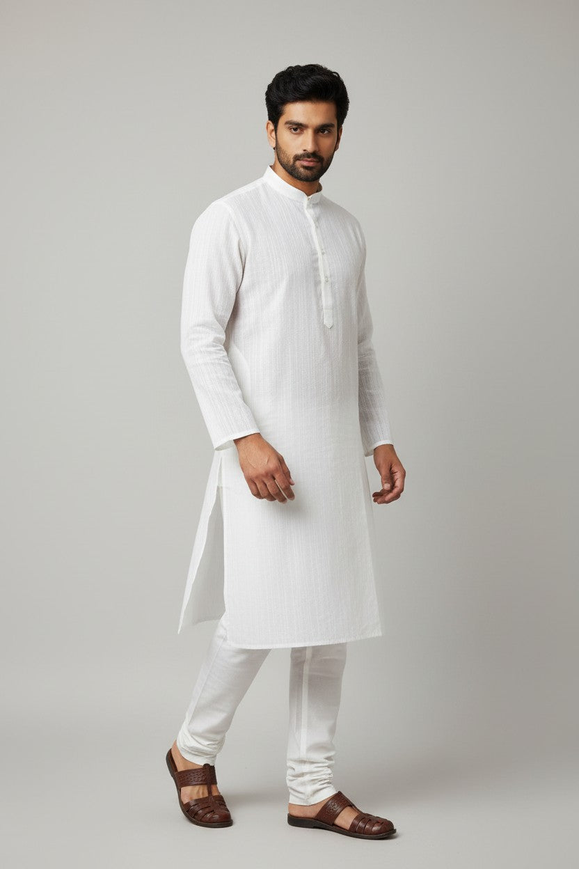 Cotton Men's Kurta Pajama Set