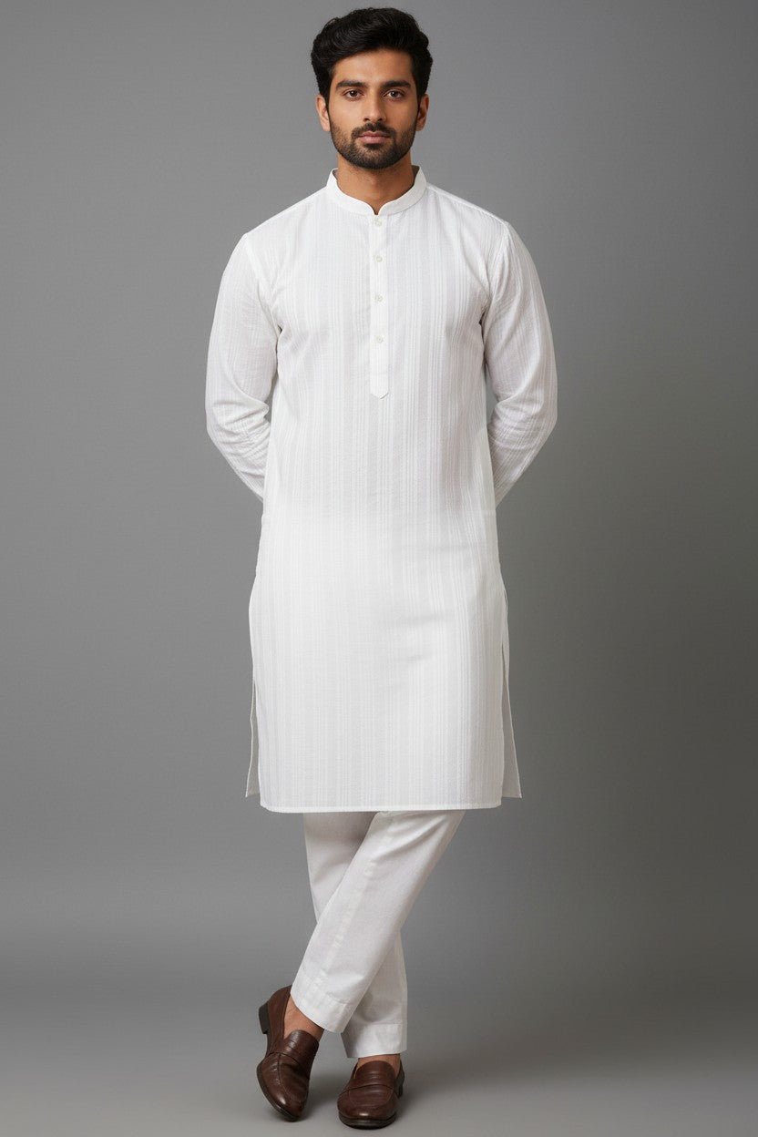 Cotton Men's Kurta Pajama Set