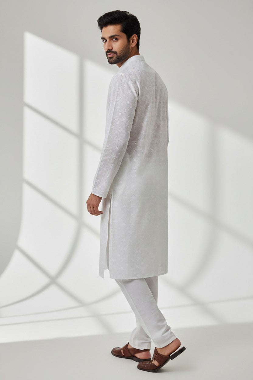 Cotton Men's Kurta Pajama Set