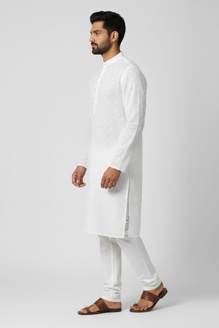 Cotton Men's Kurta Pajama Set