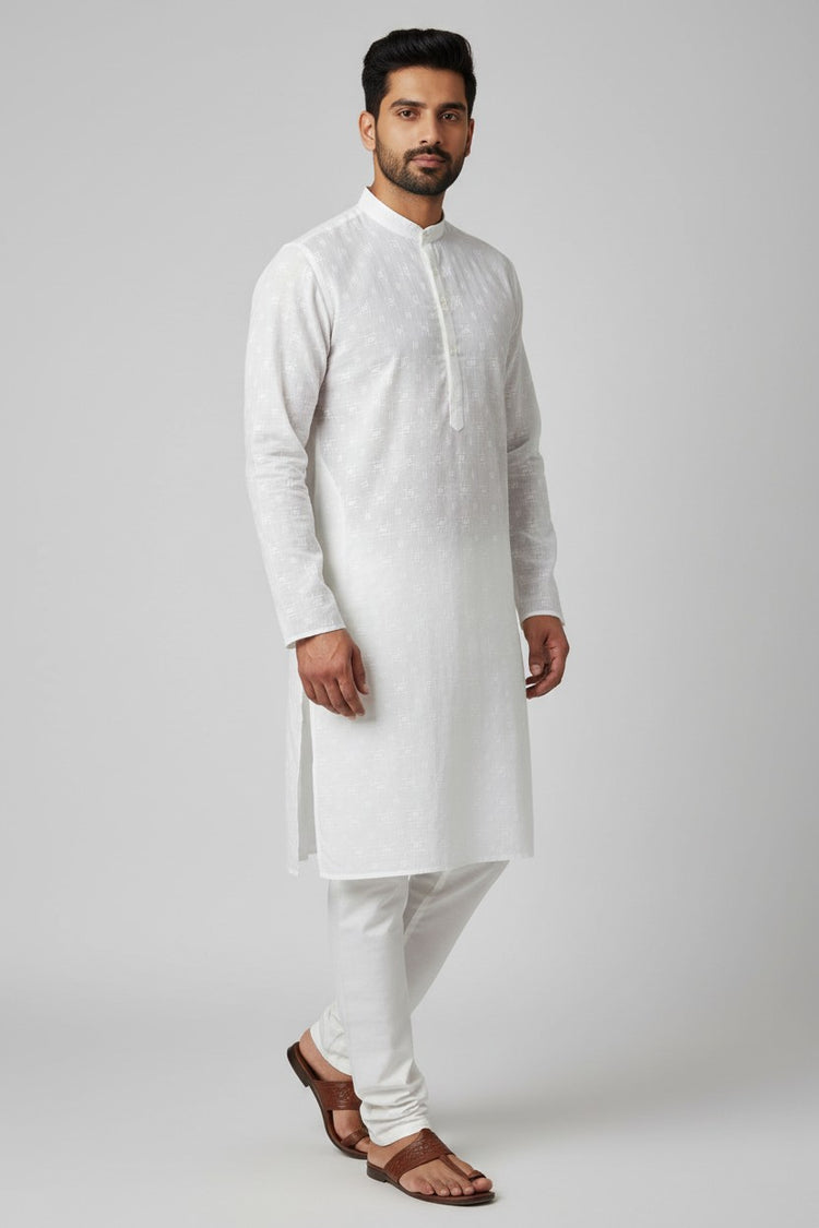 Cotton Men's Kurta Pajama Set