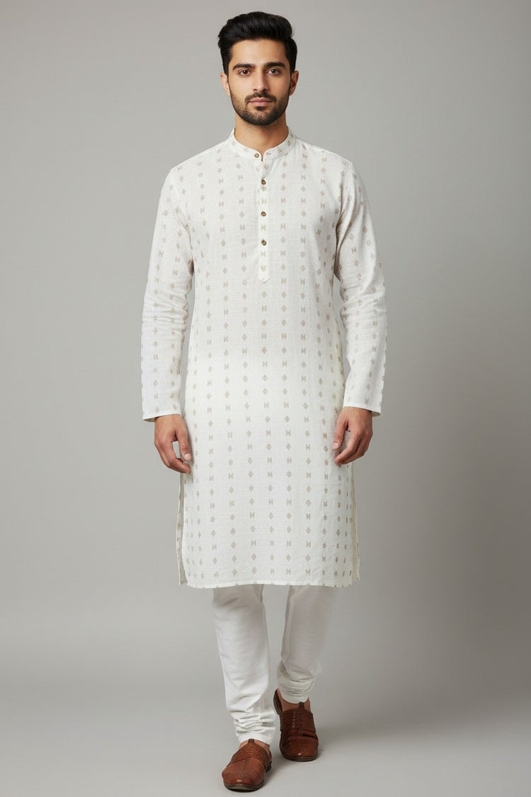 Cotton Men's Kurta Pajama Set