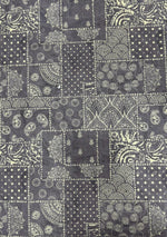 Veshbhoshaa Men's Grey Geometric Sequence Kurta Pajama Set