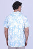 Bluebird Cotton Blend Comfort Blue Printed Shirt for Men - Veshbhoshaa