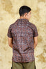 Bluebird Cotton Blend Short Brown Printed Shirt for Men - Veshbhoshaa