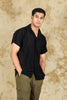 bluebird crafted comfort knitted black shirt for men - Veshbhoshaa