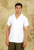 bluebird crafted comfort knitted white shirt for men - Veshbhoshaa