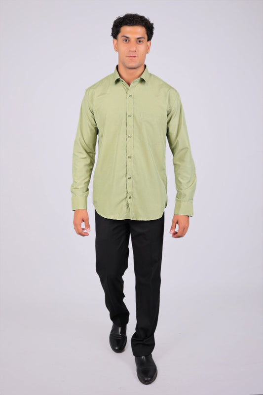 bluebird light green men's office shirt - Veshbhoshaa