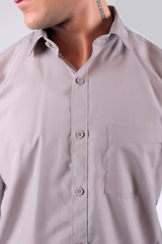 bluebird light lavender men's office shirt - Veshbhoshaa