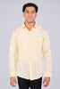 bluebird light mango men's office shirt - Veshbhoshaa