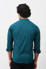 Bluebird Men's 100% Cotton Mandarin Shirt Green Color - Veshbhoshaa