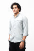 Bluebird Men's 100% Cotton Mandarin Shirt Grey Color - Veshbhoshaa