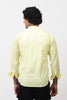 Bluebird Men's 100% Cotton Mandarin Shirt Light Lemon Color - Veshbhoshaa