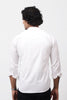 Bluebird Men's 100% Cotton Mandarin Shirt White Color - Veshbhoshaa