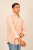 bluebird men's baby pink knitted plain shirt - Veshbhoshaa