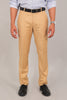 bluebird men's beige formal trouser - Veshbhoshaa