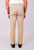 bluebird men's beige lycra linen formal trouser - Veshbhoshaa