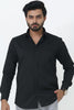 bluebird men's black cotton lycra formal shirt - Veshbhoshaa