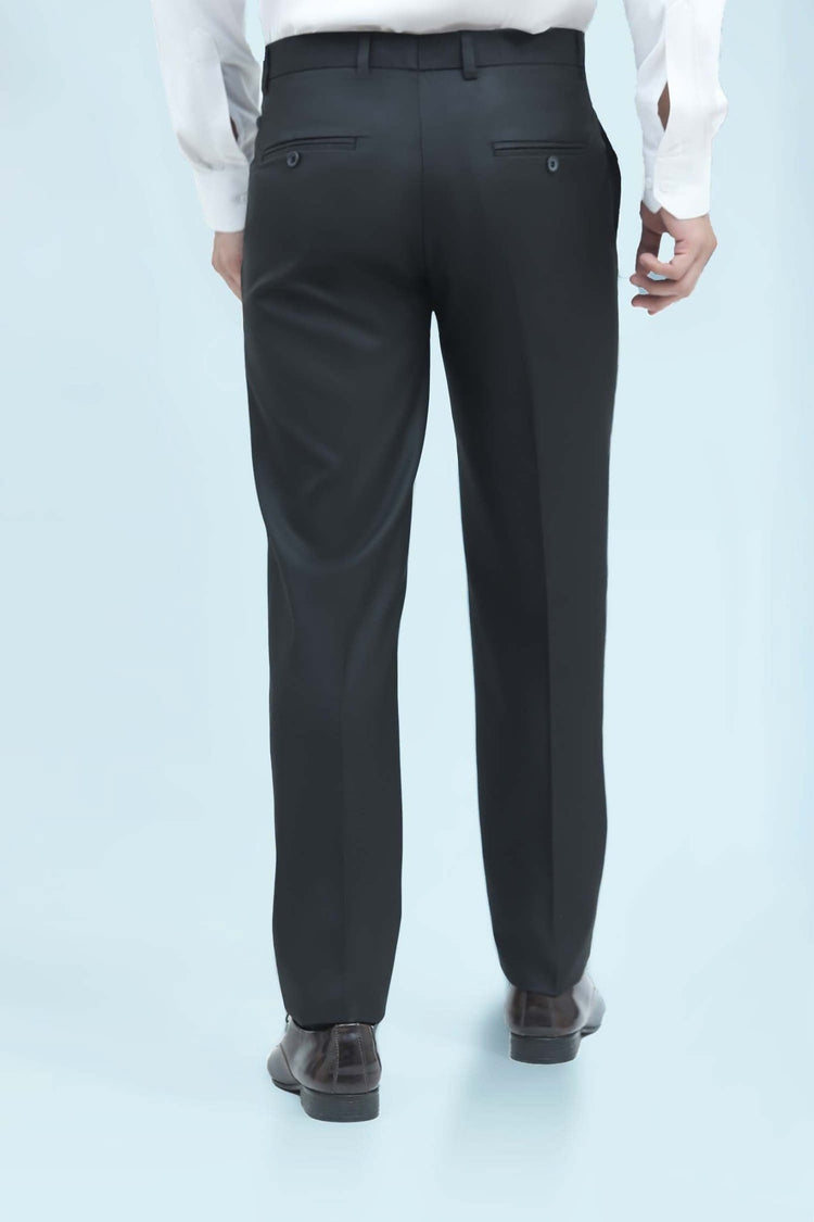 bluebird men's black formal trouser - Veshbhoshaa