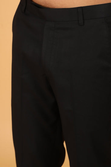 bluebird men's black formal trouser - Veshbhoshaa